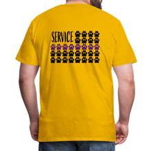 Load image into Gallery viewer, K9s Lead the Way - Service - Men's Premium T-Shirt - sun yellow