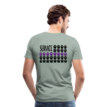 Load image into Gallery viewer, K9s Lead the Way - Service - Men's Premium T-Shirt - steel green