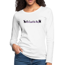 Load image into Gallery viewer, K9s Lead the Way - Service - Women's Premium Long Sleeve T-Shirt - white
