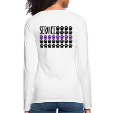 Load image into Gallery viewer, K9s Lead the Way - Service - Women's Premium Long Sleeve T-Shirt - white