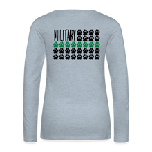 Load image into Gallery viewer, K9s Lead the Way - Military - Women's Premium Long Sleeve T-Shirt - heather ice blue