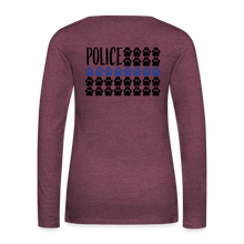 Load image into Gallery viewer, K9s Lead the Way - Police - Women's Premium Long Sleeve T-Shirt - heather burgundy