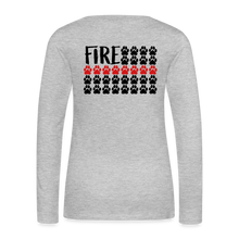 Load image into Gallery viewer, K9s Lead the Way - Fire - Women's Premium Long Sleeve T-Shirt - heather gray