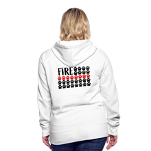 Load image into Gallery viewer, K9s Lead the Way - Fire - Women’s Premium Hoodie - white