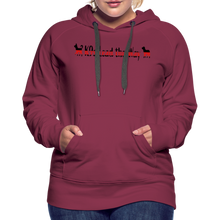 Load image into Gallery viewer, K9s Lead the Way - Fire - Women’s Premium Hoodie - burgundy