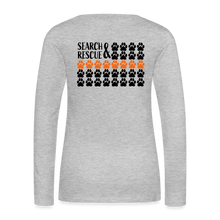 Load image into Gallery viewer, K9s Lead the Way - SAR - Women's Premium Long Sleeve T-Shirt - heather gray