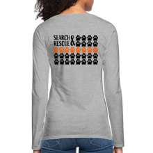 Load image into Gallery viewer, K9s Lead the Way - SAR - Women's Premium Long Sleeve T-Shirt - heather gray