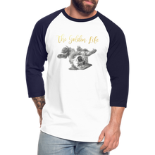 Load image into Gallery viewer, The Golden Life - Baseball T-Shirt - white/navy