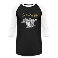Load image into Gallery viewer, The Golden Life - Baseball T-Shirt - black/white