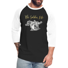 Load image into Gallery viewer, The Golden Life - Baseball T-Shirt - black/white
