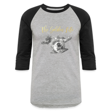 Load image into Gallery viewer, The Golden Life - Baseball T-Shirt - heather gray/black