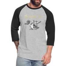 Load image into Gallery viewer, The Golden Life - Baseball T-Shirt - heather gray/black