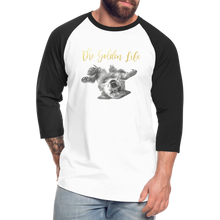 Load image into Gallery viewer, The Golden Life - Baseball T-Shirt - white/black