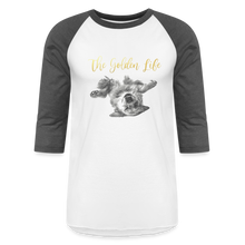 Load image into Gallery viewer, The Golden Life - Baseball T-Shirt - white/charcoal