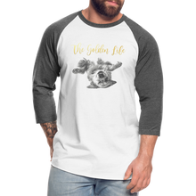 Load image into Gallery viewer, The Golden Life - Baseball T-Shirt - white/charcoal