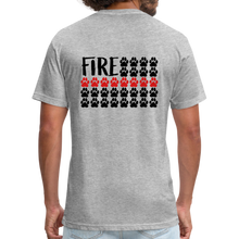 Load image into Gallery viewer, K9s Lead the Way - Fire - Fitted Cotton/Poly T-Shirt by Next Level - heather gray