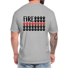 Load image into Gallery viewer, K9s Lead the Way - Fire - Fitted Cotton/Poly T-Shirt by Next Level - heather gray