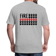 Load image into Gallery viewer, K9s Lead the Way - Fire - Fitted Cotton/Poly T-Shirt by Next Level - heather gray