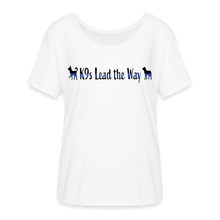Load image into Gallery viewer, K9s Lead the Way - Police - Women’s Flowy T-Shirt - white