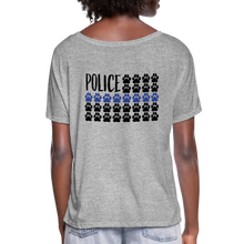 Load image into Gallery viewer, K9s Lead the Way - Police - Women’s Flowy T-Shirt - heather grey