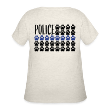 Load image into Gallery viewer, K9s Lead the Way - Police - Women’s Curvy T-Shirt - heather oatmeal