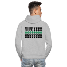 Load image into Gallery viewer, K9s Lead the Way - Military - Gildan Heavy Blend Adult Hoodie - heather gray