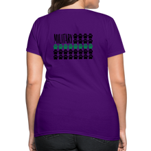Load image into Gallery viewer, K9s Lead the Way - Military - Women's T-Shirt - purple
