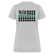 Load image into Gallery viewer, K9s Lead the Way - Military - Women's T-Shirt - heather gray