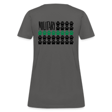 Load image into Gallery viewer, K9s Lead the Way - Military - Women's T-Shirt - charcoal