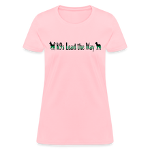 Load image into Gallery viewer, K9s Lead the Way - Military - Women's T-Shirt - pink