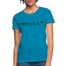 Load image into Gallery viewer, K9s Lead the Way - Military - Women's T-Shirt - turquoise