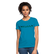 Load image into Gallery viewer, K9s Lead the Way - Military - Women's T-Shirt - turquoise