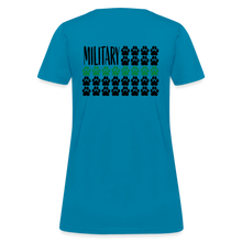 Load image into Gallery viewer, K9s Lead the Way - Military - Women's T-Shirt - turquoise