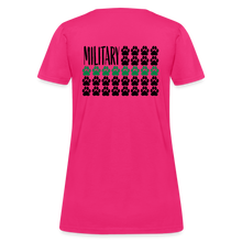 Load image into Gallery viewer, K9s Lead the Way - Military - Women's T-Shirt - fuchsia