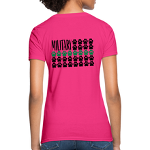 Load image into Gallery viewer, K9s Lead the Way - Military - Women's T-Shirt - fuchsia