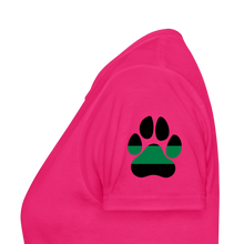 Load image into Gallery viewer, K9s Lead the Way - Military - Women's T-Shirt - fuchsia