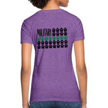 Load image into Gallery viewer, K9s Lead the Way - Military - Women's T-Shirt - purple heather