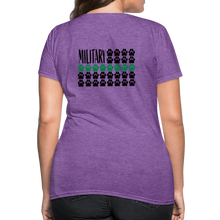 Load image into Gallery viewer, K9s Lead the Way - Military - Women's T-Shirt - purple heather