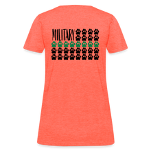 Load image into Gallery viewer, K9s Lead the Way - Military - Women's T-Shirt - heather coral