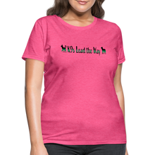 Load image into Gallery viewer, K9s Lead the Way - Military - Women's T-Shirt - heather pink