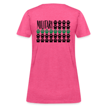 Load image into Gallery viewer, K9s Lead the Way - Military - Women's T-Shirt - heather pink