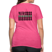 Load image into Gallery viewer, K9s Lead the Way - Military - Women's T-Shirt - heather pink