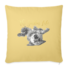 Load image into Gallery viewer, The Golden Life Throw Pillow Cover 18” x 18” - washed yellow
