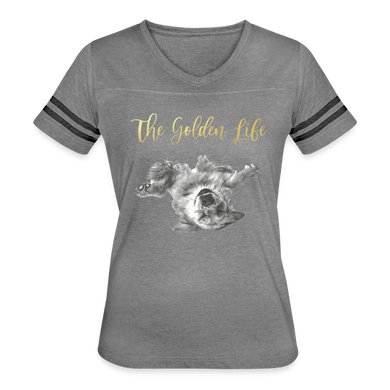 The Golden Life - Women’s Vintage Sport T-Shirt - heather gray/charcoal