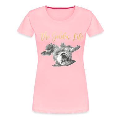 The Golden Life - Women’s Premium T-Shirt - pink