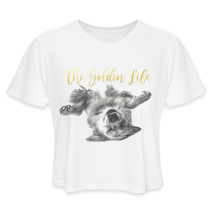 The Golden Life - Women's Cropped T-Shirt - white