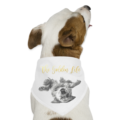 The Golden Life - Dog Bandana - white