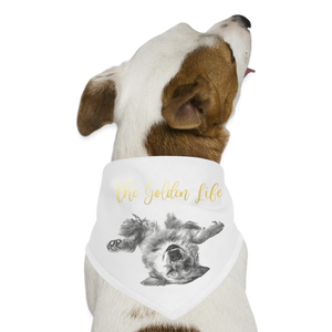 The Golden Life - Dog Bandana - white
