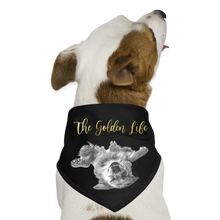 Load image into Gallery viewer, The Golden Life - Dog Bandana - black
