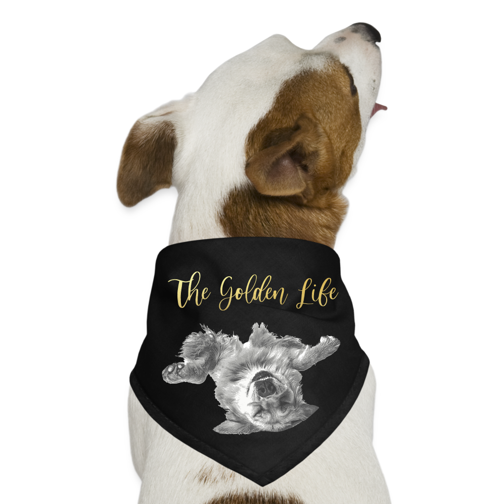 The Golden Life - Dog Bandana - black